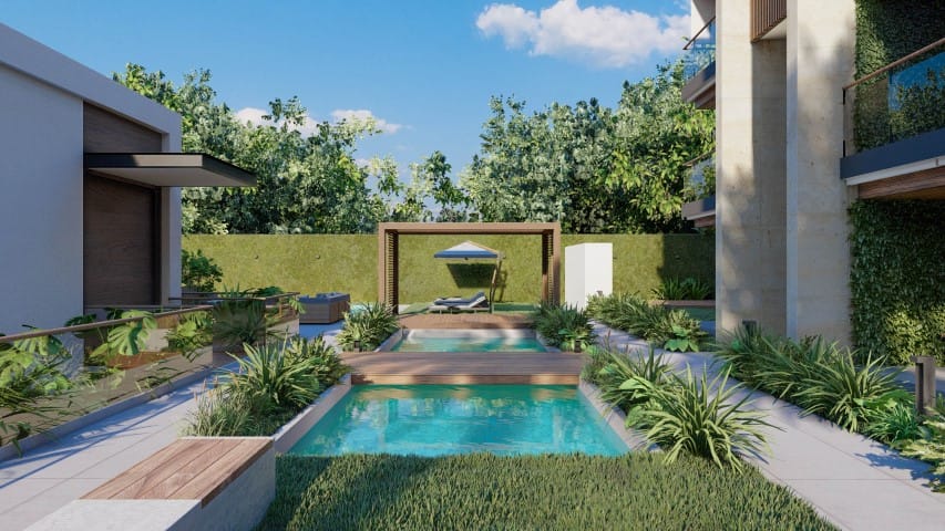 Espejo de agua y gazebo (Small)